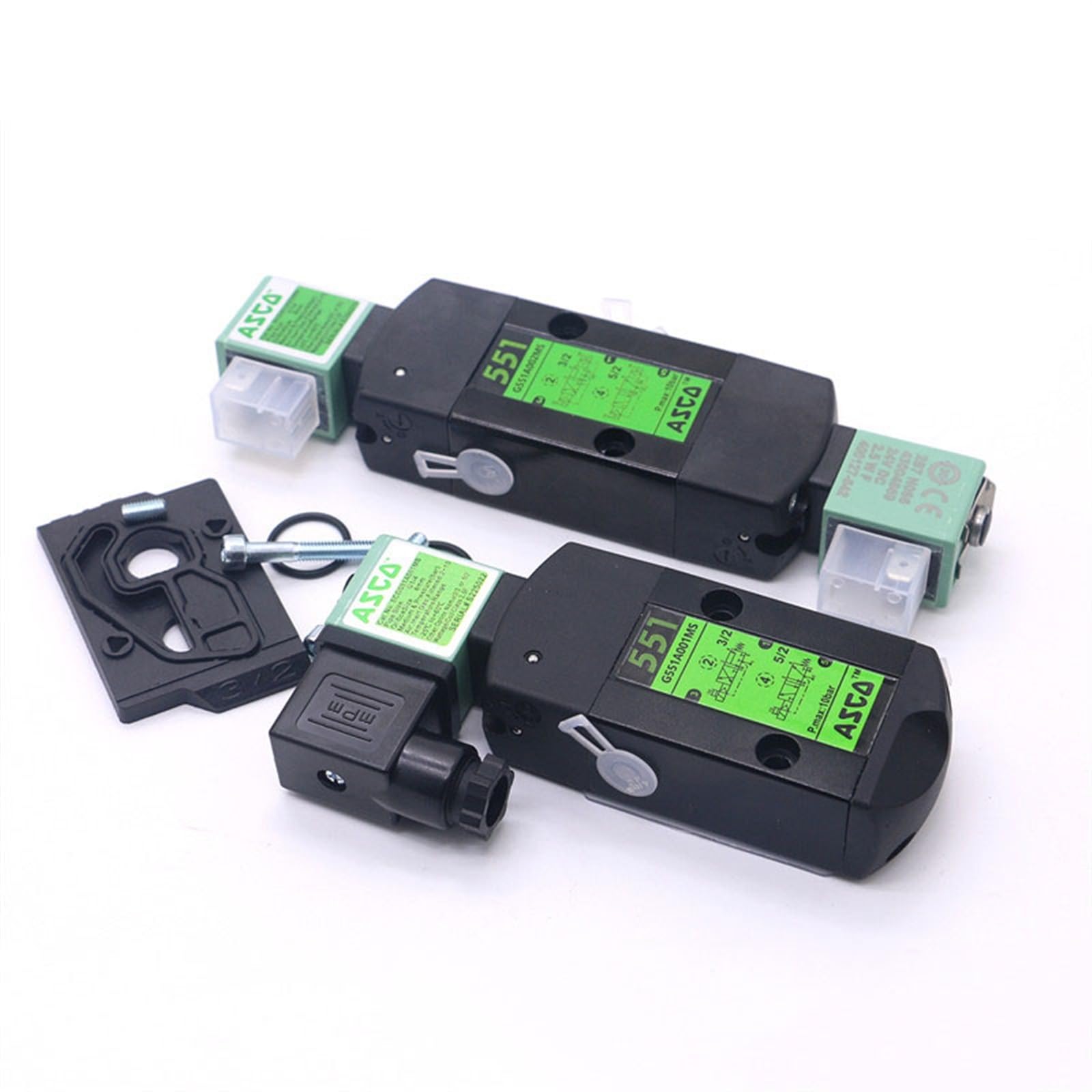 SCG551A001MS / G551A002MS / G551A017MS / G551A018MS Válvula Solenoide SCO de 5/2 Vías 1/4" 6mm(SCG531C017MS,DC24V)
