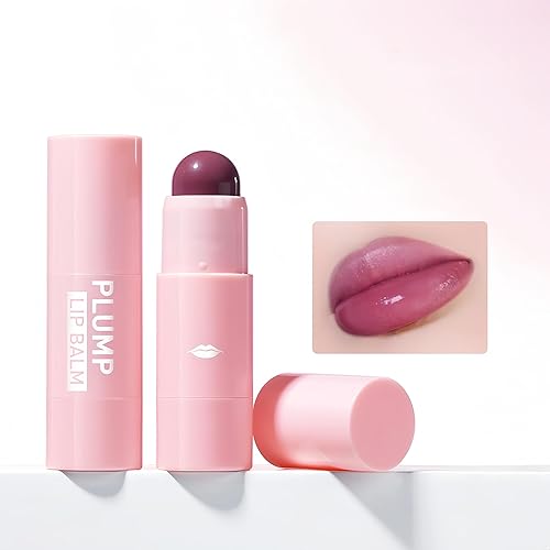 Miniatura 2 de Bálsamo labial Plumping de 4 colores, bálsamo labial hidratante con tinte profundo para labios secos, agrietados y agrietados (color 02)