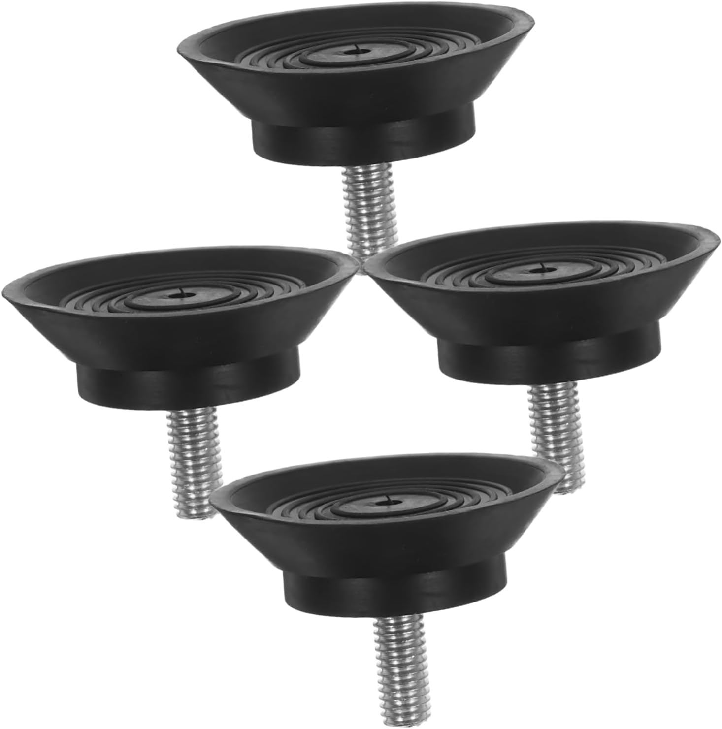 4 Pcs Non Slip Treadmill Mat Pads for Exercise Equipment Vibration Absorbing Feet Levelers for Carpet Floors Protects from Scratches and Noise