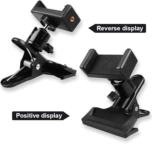 Miniatura 2 de Mr.Power Soporte para teléfono con cabeza de bajo y guitarra con clip de transmisión en vivo compatible con iPhone, compatible con teléfonos