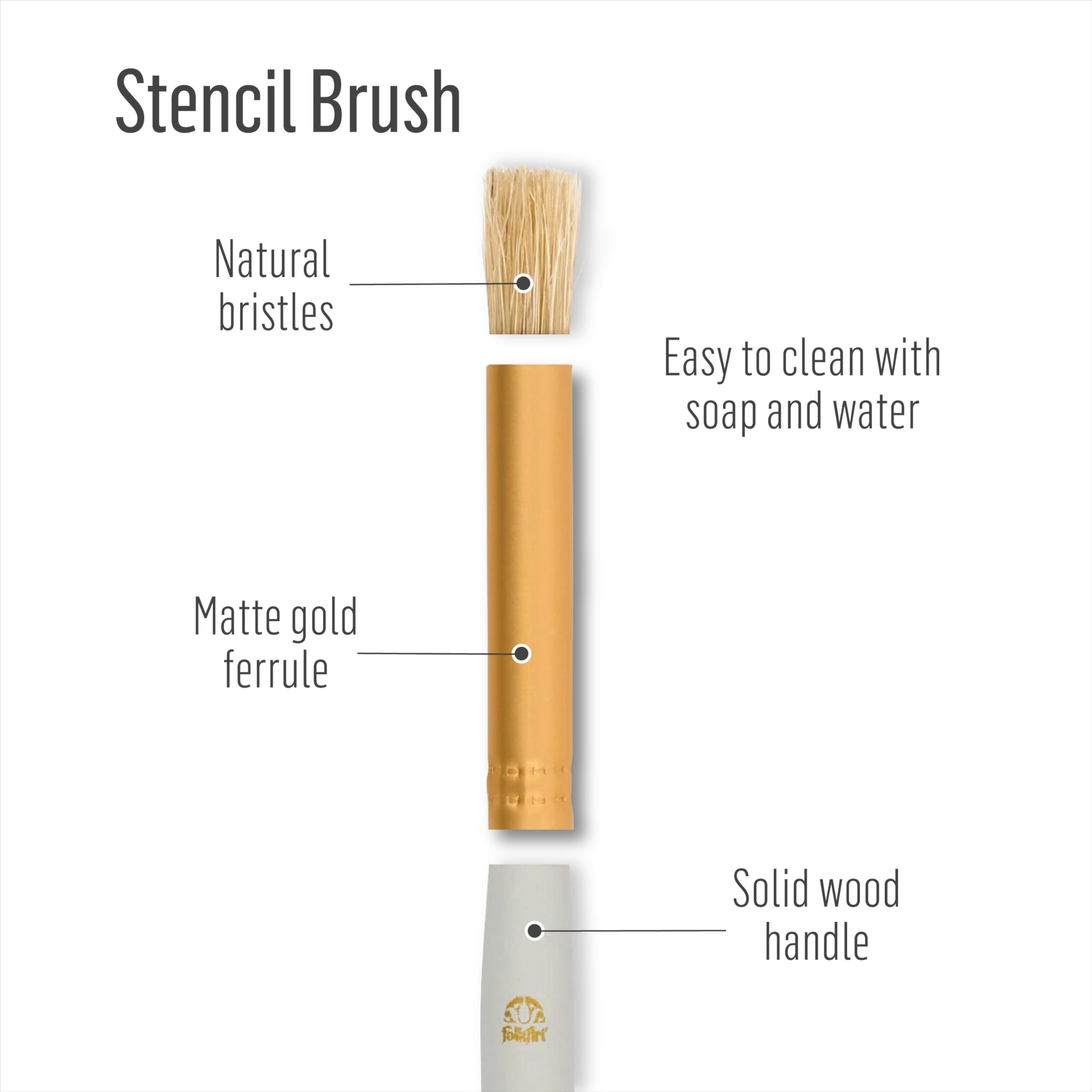 Plaid Stencil Brush Set, (8-Piece), 0289956 - Image 4