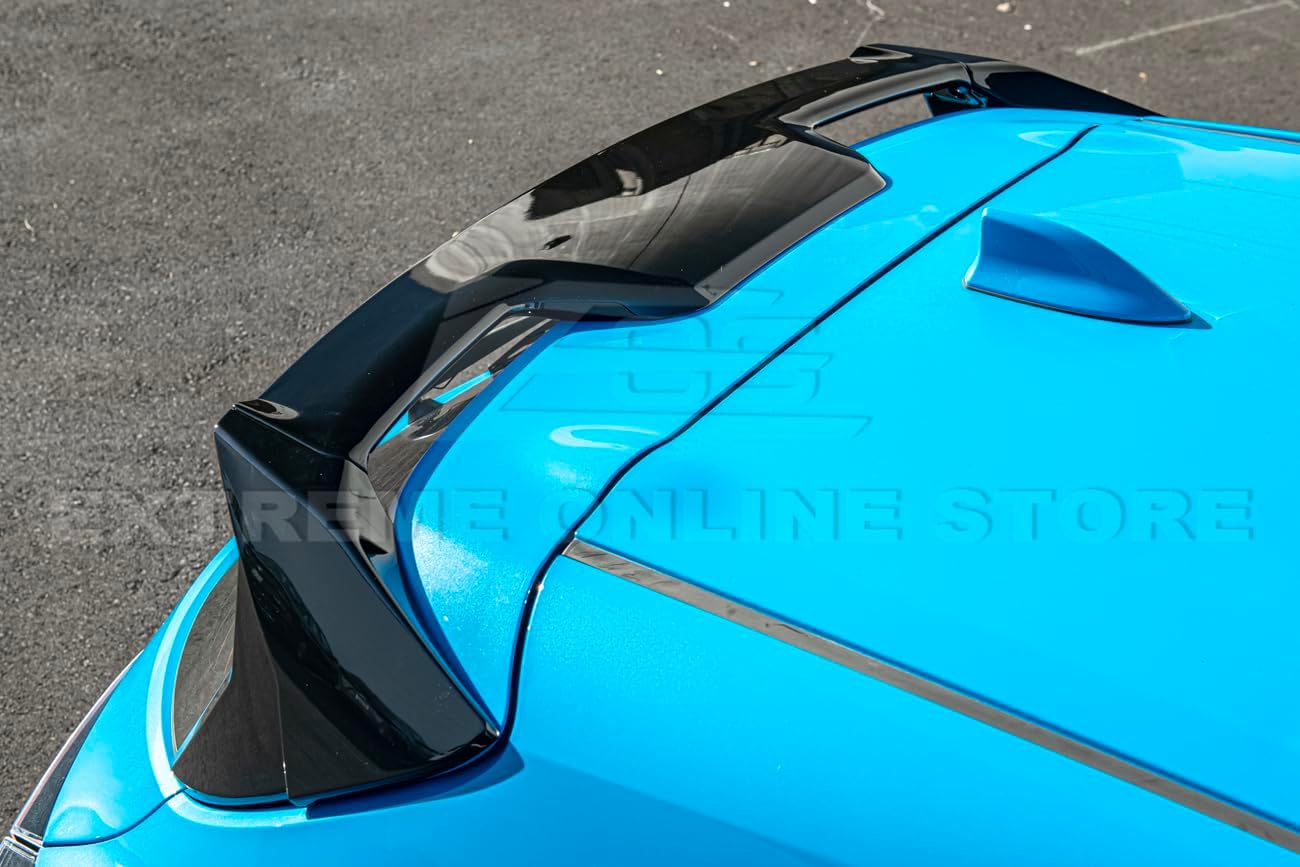 Extreme Online Store Replacement for 2019-Present Toyota GR Corolla Hatchback | CE Style Rear Trunk Lid Wing Spoiler (ABS Plastic - Painted Gloss Black)