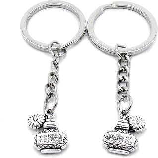 2 Pieces Keyring Keychain Wholesale Suppliers Jewelry Clasps L8JL7U Perfume Bottle Parfum