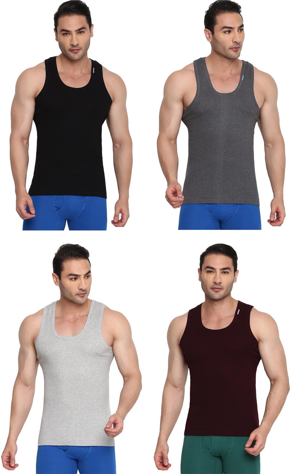 Men's Striped Regular Fit Vest (Colors-204-Derby-B1-DGry1-G1-Wn1-75_Multicolors-image-24