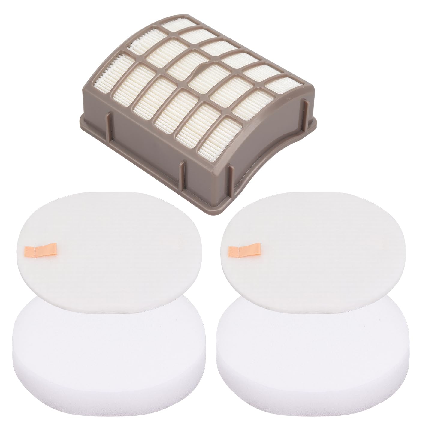 Vacuum Filters Replacement for Shark NV60 NV70 NV70 26 NV71 NV80 NVC80C NV80 26 NV90 NV95 UV420 NV90 26 Navigator Professional Upright Vacuum,1 HEPA Filter, 2 Foam &amp; 2 Faux Felt Filters # XFF80 XHF80