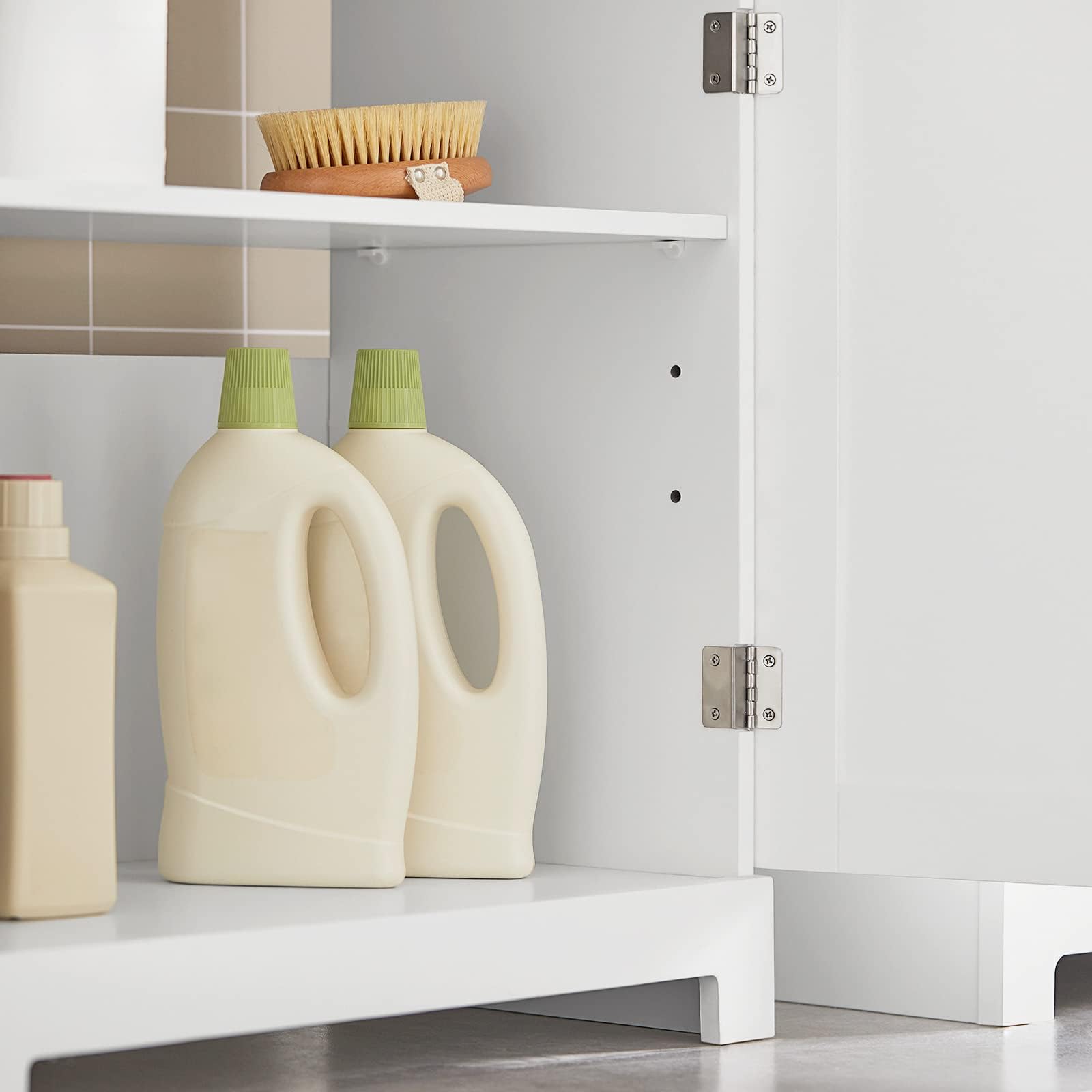 洗面台下収納キャビネット 幅60×奥行30×高さ62cm SoBuy 洗面台 洗面化粧台 洗面台下収納 幅60*奥行30*高さ60cm