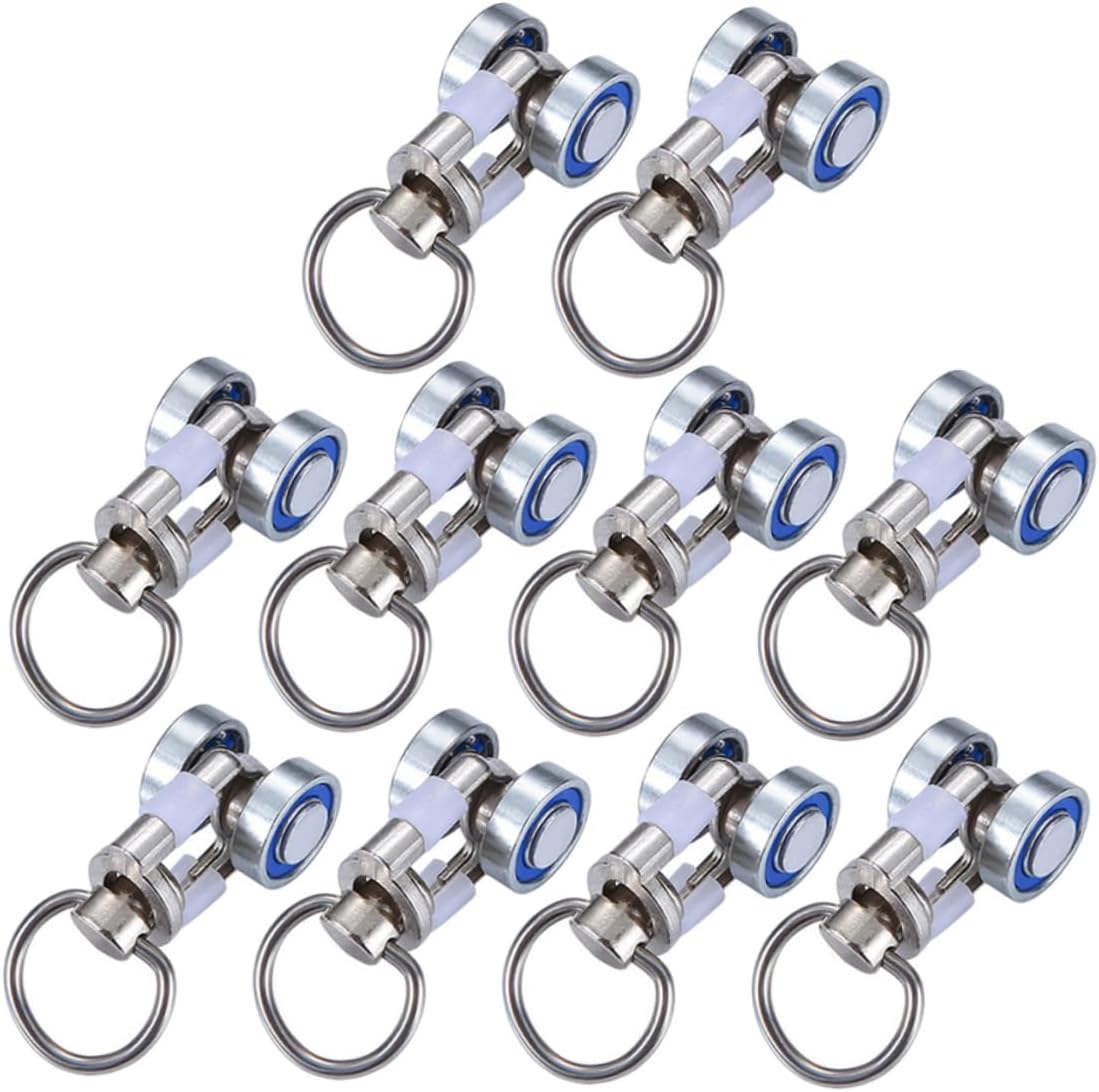 5sets Curtain Ceiling Track 2 Wheel Pulleys Flexible Track Runners for Color Curtains Easy to Install 10pcs*5