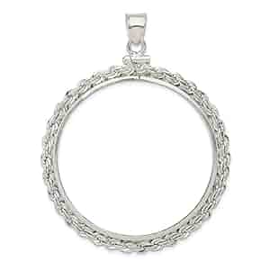 Amazon.com: Solid 925 Sterling Silver 39.4 x 3.1mm 1 oz