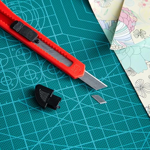 Dekton 2-Piece Snap-Off Utility Knife Set with 5pc 9mm and 18mm Blades, Retractable Safety Mechanism, Ergonomic Non-Slip Handles, Heavy-Duty Construction for Cutting Cardboard, Leather,Carpet and More 10 Dekton 2-Piece Snap-Off Utility Knife Set with 5pc 9mm and 18mm Blades, Retractable Safety Mechanism, Ergonomic Non-Slip Handles, Heavy-Duty Construction for Cutting Cardboard, Leather,Carpet and More - Image 10