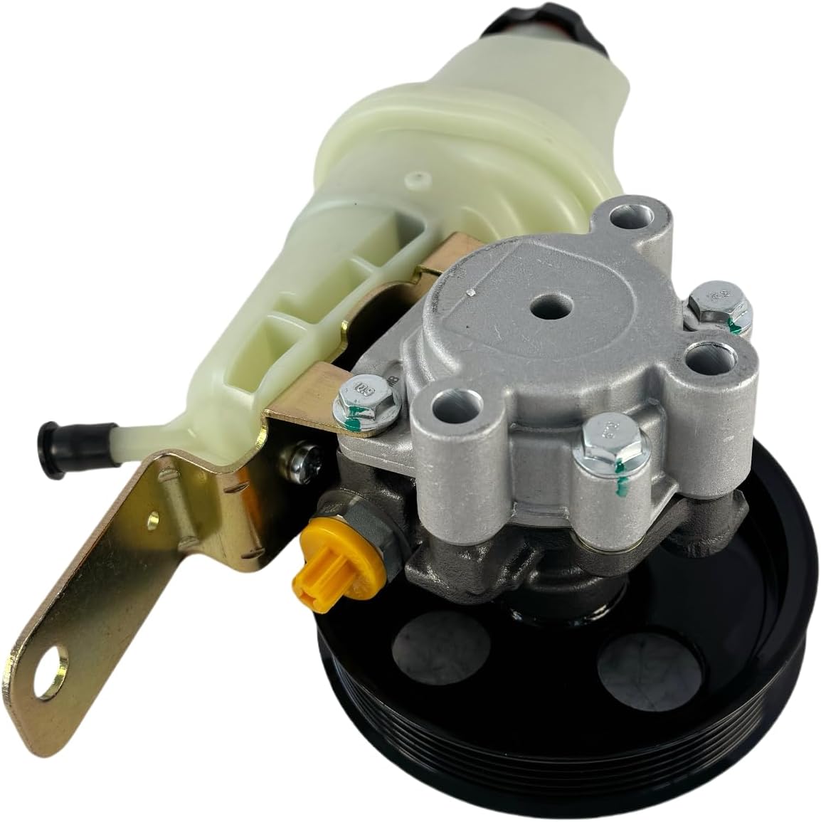 ALADICHE Power Steering Pump with Pulley and Reservoir Compatible with Dodge Dakota 2000-2004 Durango 2000-2003 4.7L(21-4045R)