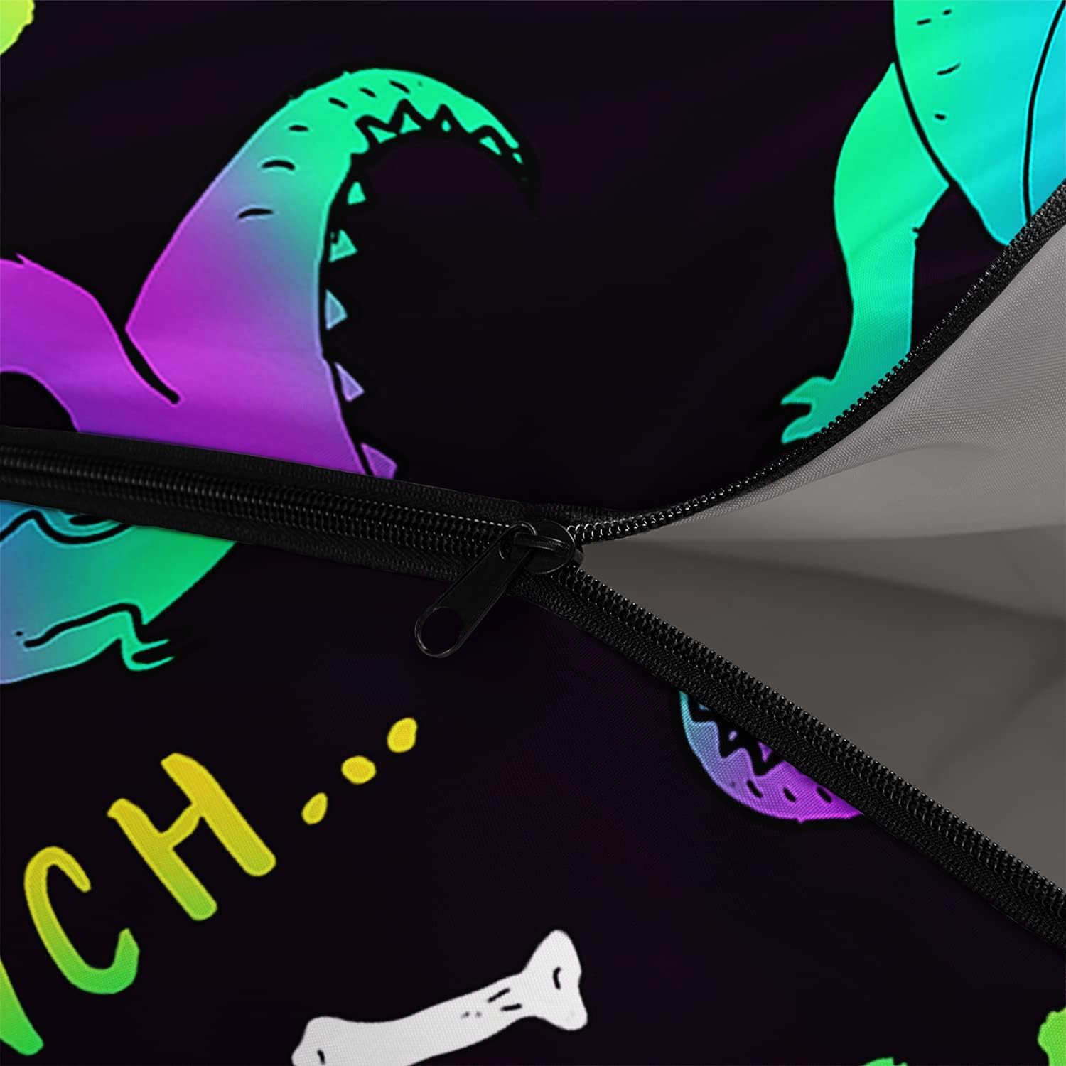 Axolotl Sleeping Bag for Kids,Neon Black Dinosaur Carry Bag Lightweight Warm Portable Outdoor Indoor,Waterproof Cold Weather Sleeping Mat Dinosaur Camping Stuff for Outdoor Backpacking Hiking