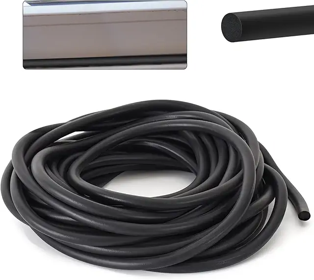 EPDM Joint Sealing Cord, 5m x 4mm Round Foam for Doors, Windows & Walls