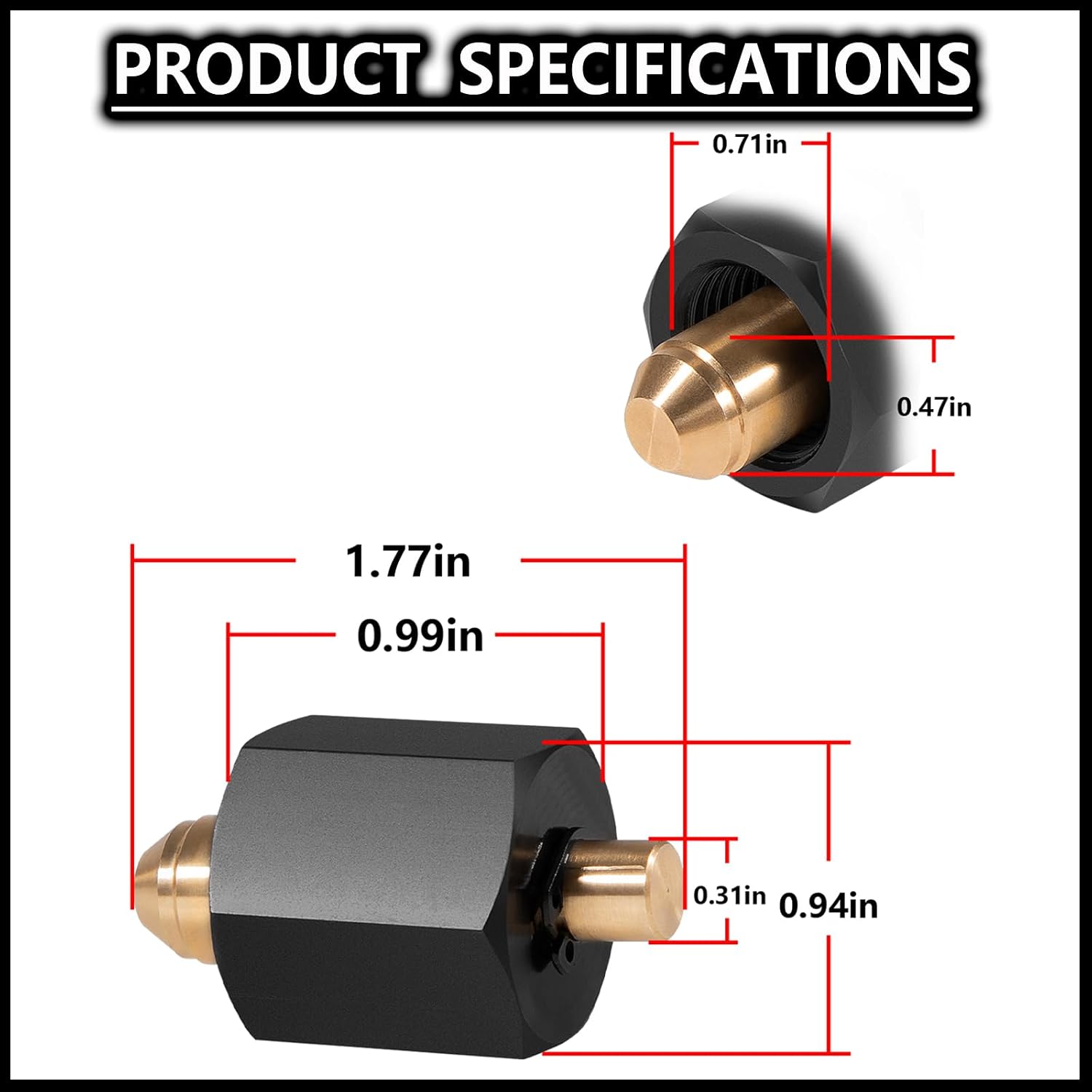 Bonbo 9864A 9864 Diesel Rail Fuel Injector Block Off Cap Tool Set, Fuel Pressure Test Adapter Kit for 2007-2018 Dodge Ram Cummins 6.7L, and 2006-2010 GMC Chevy Duramax 6.6L LBZ LMM, 6-PCS Set