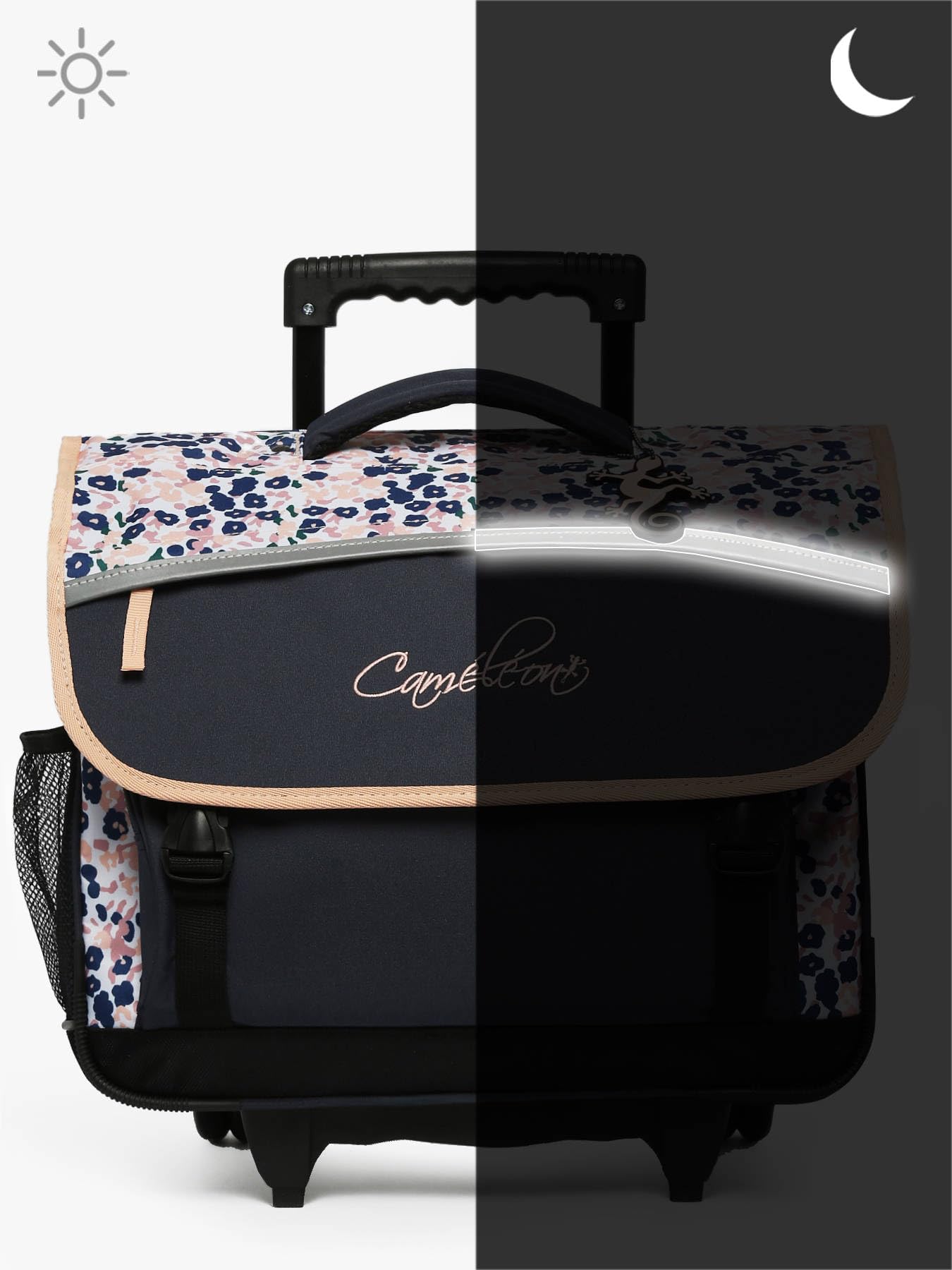 Cameleon Cartable scolaire enfant Bleu 41 cm Ligne Actual Intérieur 3 compartiments. Idéal pour l'école primaire : le CM1 et CM2. Existe en 4 coloris. Pour fille et garçon.