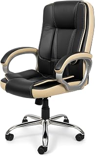 RW REST WELL Ergonomic Office Chair| Leatherette Seating Chair with Adjustable Height| 3-Year Warranty| 360° Revovling Cha... Price In India