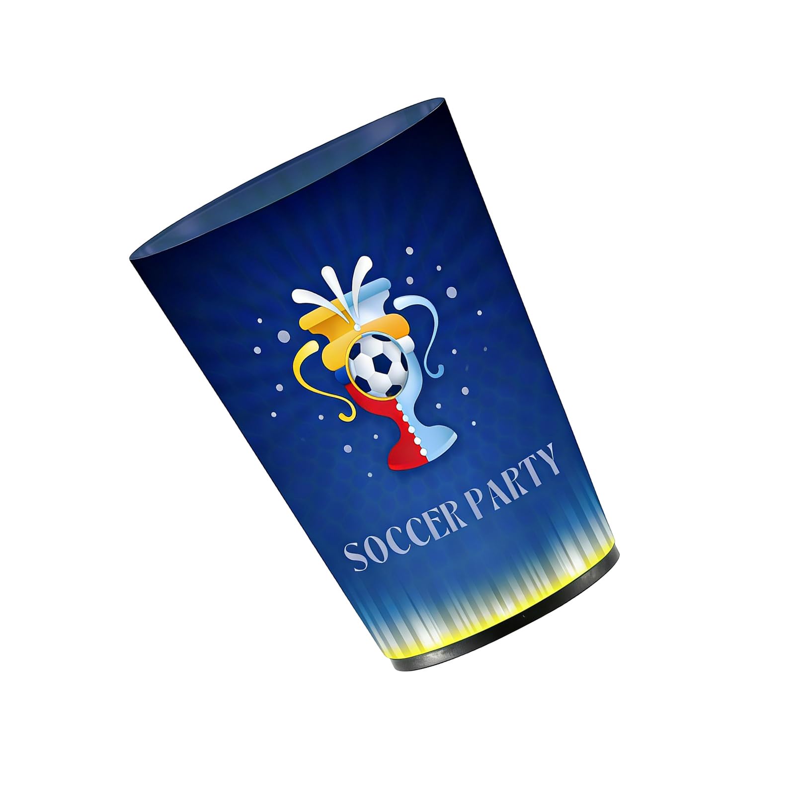 Jazuaiao Glowing Drinkware Sports Event Themed Water Cup for Sports Viewing Parties and Festival Gatherings Soccer Game Glowing Beverage Cup Stadium Team Creative Soccer Game Themed Beverage Event
