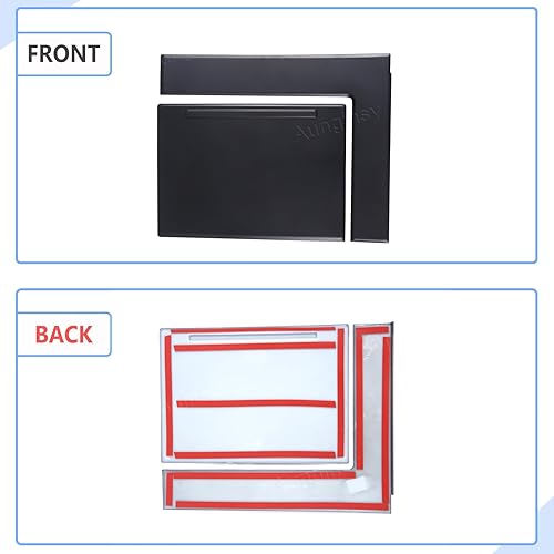 Vista 7 de Aunginsy Cubierta de moldura del panel del portavasos de la consola central del automóvil compatible con Toyota TundraSequoia 2022-2025 Cubierta