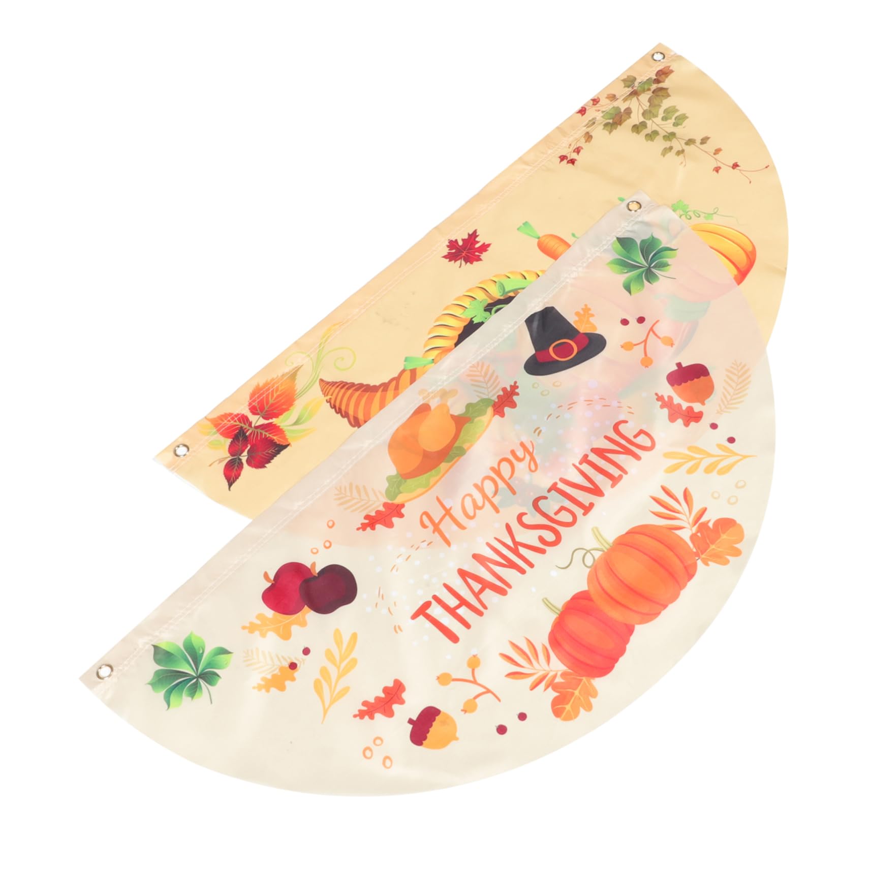 Drapeaux de décoration de jardin automne Thanksgiving ornement extérieur lavable lot de 5