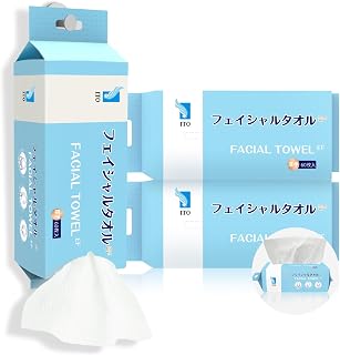 ITO Disposable Face Towel, Ultra-Soft 1-Second Quick-Dry Face Towels, Gentle for Sensitive Dry Oily Skin, Facial Towels for Daily Cleansing Makeup Removal (180 Count EF Texture)
