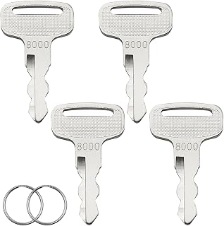 4 Pack Golf Cart Ignition Keys, Golf Cart Replacement Keys Compatible with Ya-ma-ha G14, G16, G19, G20, G21, G22 Drive Gas and Electric Golf Carts, Replace OEM JU2-H2511-00, 8000