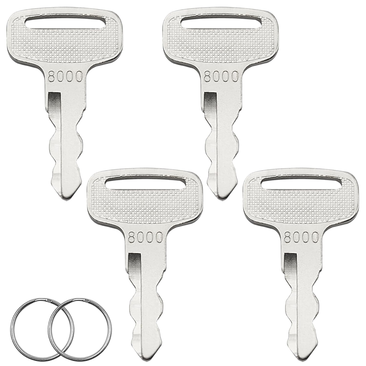AYWFEY 4 Pack Ignition Keys, Golf Cart Keys Replacement Compatible with Yamaha G14, G16, G19, G20, G21, G22 Drive Gas and Electric Golf Carts, Replace OEM JU2-H2511-00, 8000