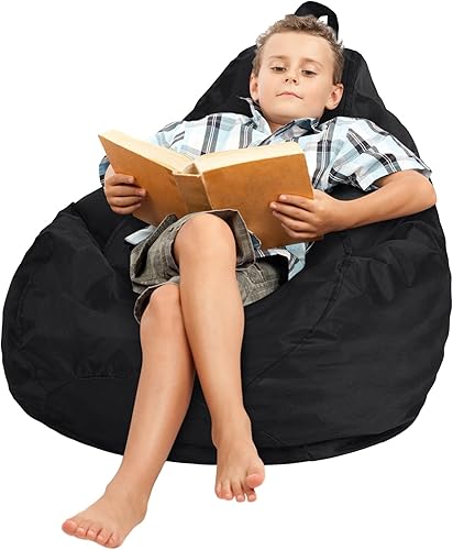 Miniatura 6 de Meonum Funda para puf para niños, funda para silla de puf de almacenamiento (sin relleno) con forro interior para una fácil limpieza, puf para