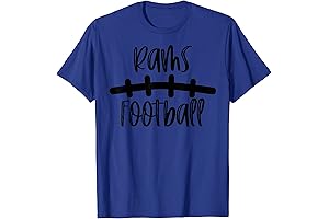 Rams Football School Spirit Team Mascot Game Night T-Shirt