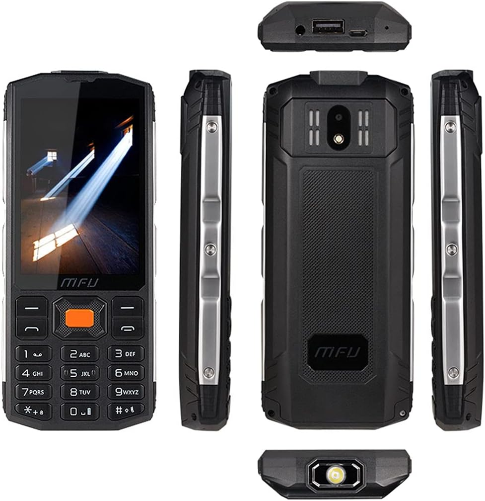 MFU A905 Easy to Use Cell Phone for Seniors Unlocked Phone Tri SIM Big Button Big Volume 4000mAh Battery Power Bank 30day Standby 3.5”Big Screen FM Radio(Black) (Black)