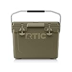 RTIC 20 QT Ultra-Tough Cooler Hard Insulated Portable Ice Chest Box for Beach, Drink, Beverage, Camping, Picnic, Fishing, Boat, Barbecue, Olive