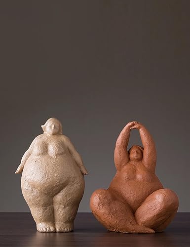 Miniatura 2 de HAUCOZE Estatua de escultura de mujer, estatua de mujer, regalos de arte moderno, poliresina, 10.6 pulgadas