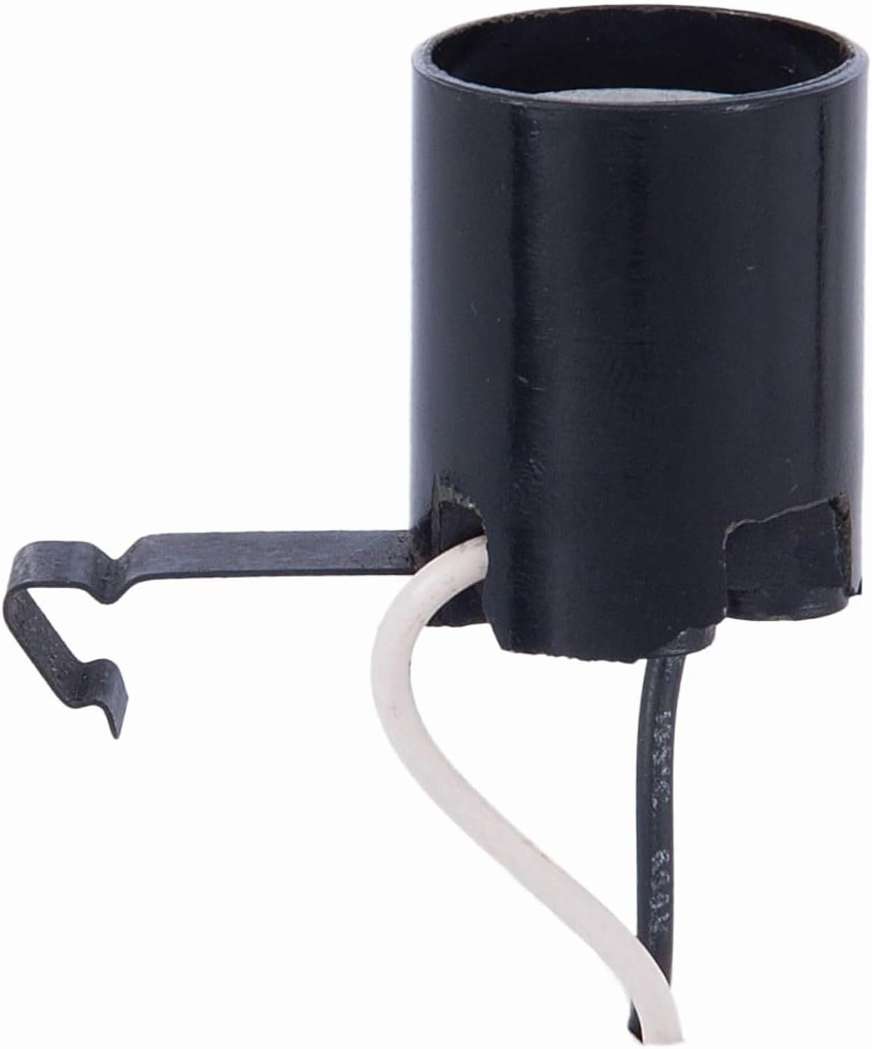 B&P Lamp® Horizontal Snap-in, E26 Medium Base Socket for 6" Pan Fixtures, Has 8 Inch Long Wire Leads
