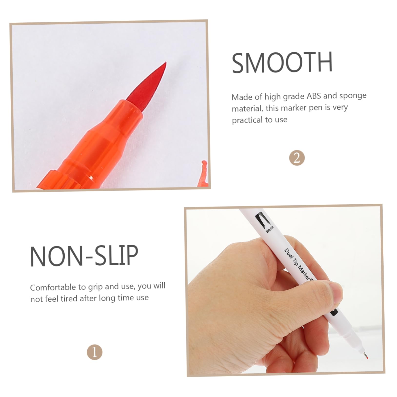 SHINEOFI 100pezzi Pennarelli Punta Fine Doppia Punta di Pennarelli per Libri da Colorare e Pennello Ergonomici e Resistenti per Ragazzo Ragazza Ragazza e Adulti