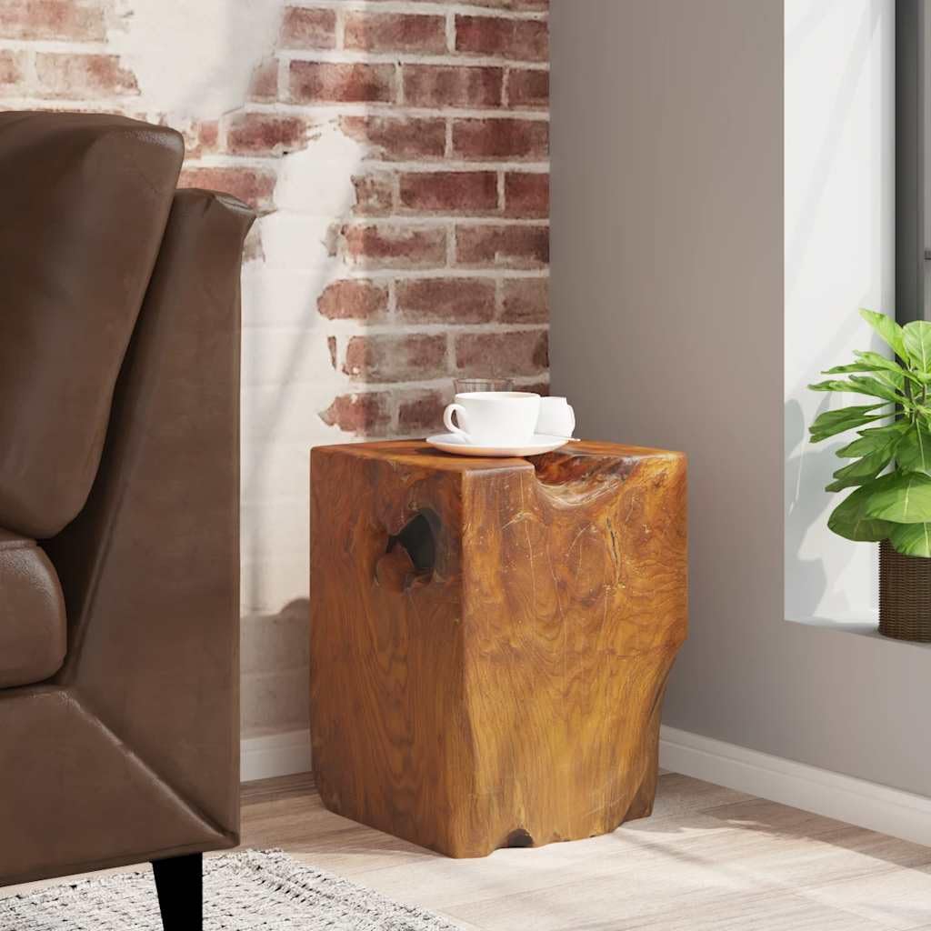 vidaXL Sgabello Casa Salotto Sedile Sedia Arredo Cucina Poggiapiedi Robuste Tavolino da Salotto Arredamento Arredi Legno Massello di Teak
