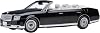 Century Open Car Convertible RHD Right Hand Drive Black with White Interior 118 Model Car by Autoart 79531