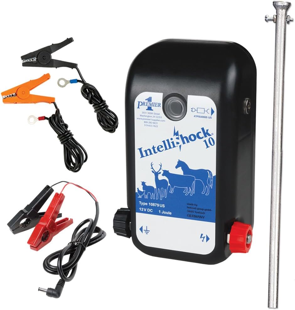 Premier 1 IntelliShock 10 Fence Energizer kit components