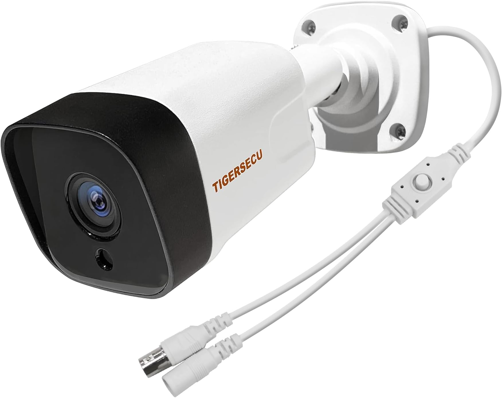 TIGERSECU 5MP Metal Long Range Security Camera for TVI, CVI, AHD, CVBS DVRs, Weatherproof for Indoor/Outdoor Use, Hybrid 4-in-1 with OSD Switch (Power Supply and Coaxial Cable Sold Separately)