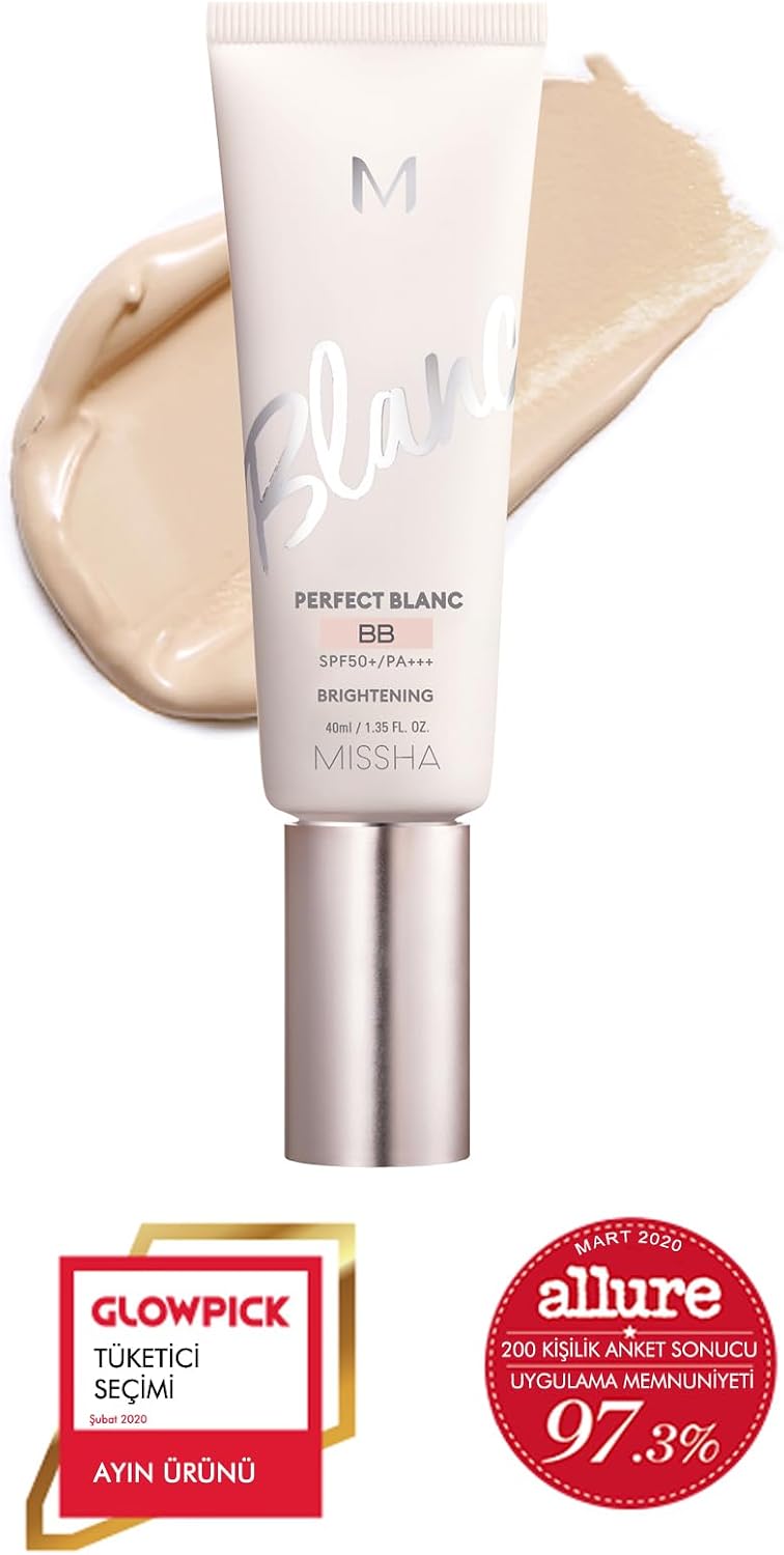 MISSHA Aydınlık Görünüm Sunan&Ton Eşitleyici BB Krem 40ml SPF50+ MISSHA M Perfect Blanc BB (Sand/No.23)