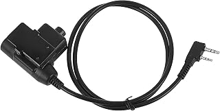 Pdflie uv-5r uv 82 5R U94 PTT System Adapter Cable Compatible with Baofeng Kenwood Retevis Arcshell BF-F8HP RT21 RT22 RTS3 RT68 UV-82HP K1 AR-152 AR-6 888S AR-5 TK2312 H777 Radios(Civilian Wiring)