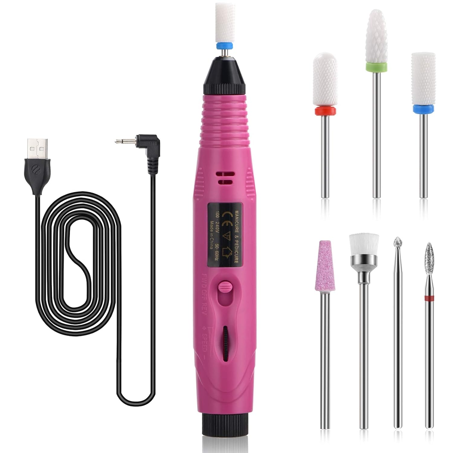 Bulex Nail Drill for Acrylic Nails - Professional Electric Nail File Nail Drill Machine Nail Filer for Salon Home Use