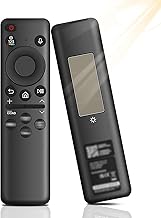 BN59-01432A Solar Voice Remote Control for S-Sung TV Smart, Universal Fernbedienung Bluetooth Ersatz mit USB-C Aufladung kompatibel mit S-Sung TV 2023 QLED Modelle - Black