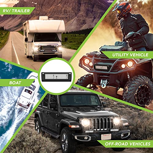 Leisure Led Rv Exterior Porch Utility Light - 12V 1450 Lumen 9" Lighting Fixture. Replacement Lighting For Rvs, Trailers, Campers, 5Th Wheels (Black) #TOP4