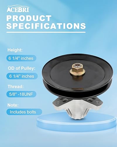 Miniatura 2 de Conjunto de husillo para Cub Cadet para MTD para Troy-Bilt 618-06977 618-06977A 918-06977 918-06977A para Oregon 82-105 para Stens 285-700 Paquete