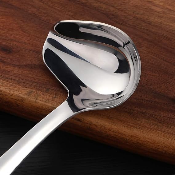 Stainless Steel Kitchen Utensil Set -8 Cooking Utensils, Plated Set Kitchen Tools Gadgets Cake Shovels/Plain Spatula, Potato Masher, Spoon, Slotted Spoon, Soup Ladle-Sliver