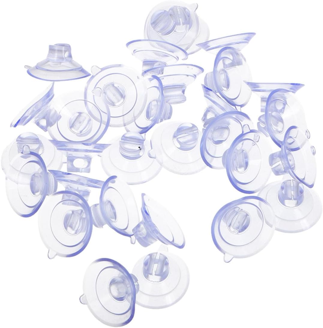 60pcs Suction Cup Hooks for Christmas Lights PVC Window Light Holders Strong Hold Mini Clips for Indoor Holiday Decorations and Window Displays