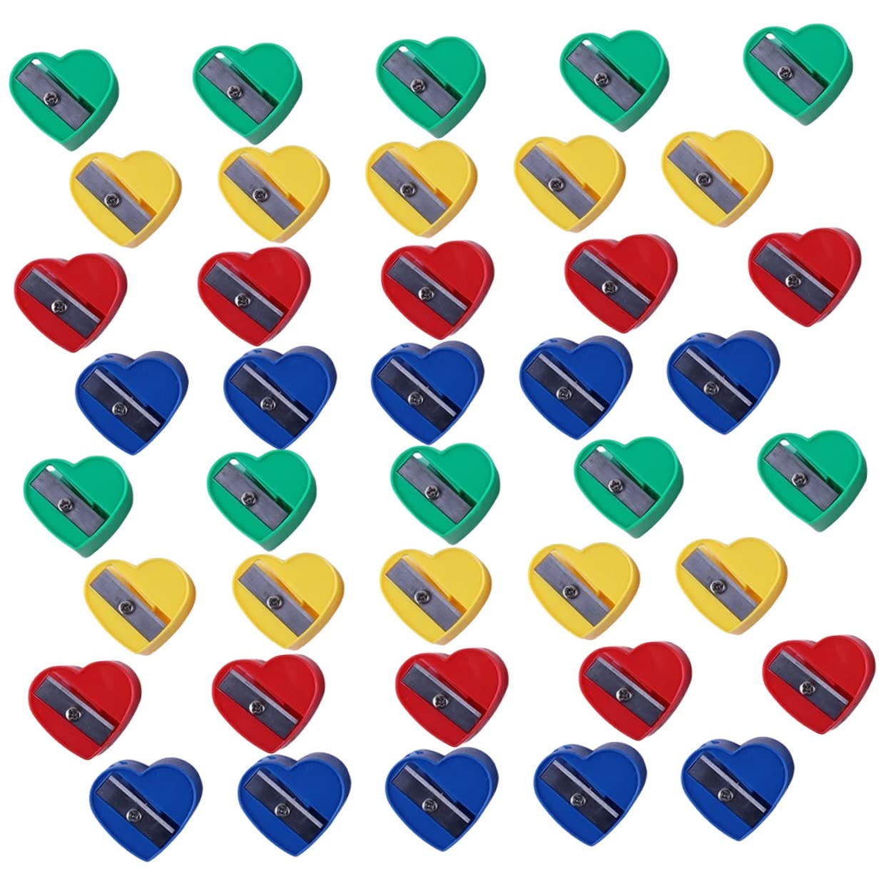 160pezzi Temperamatite Forma Di Cuore Per Ragazzo Ragazza Da Manuale e Facile Da Usare Per Scuola e Attività Creative