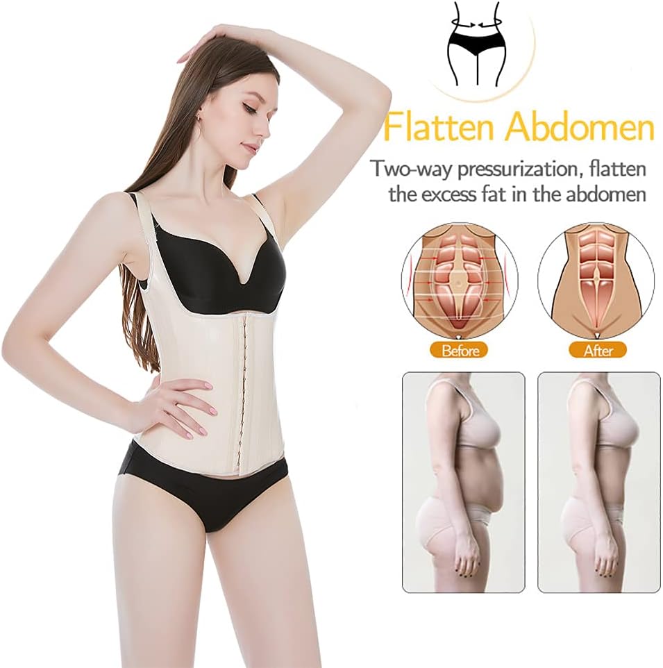 Latex Waist Trainer for Women Underbust Sport Workout Corset Girdle Shapewear Hourglass Body Shaper - Image 3