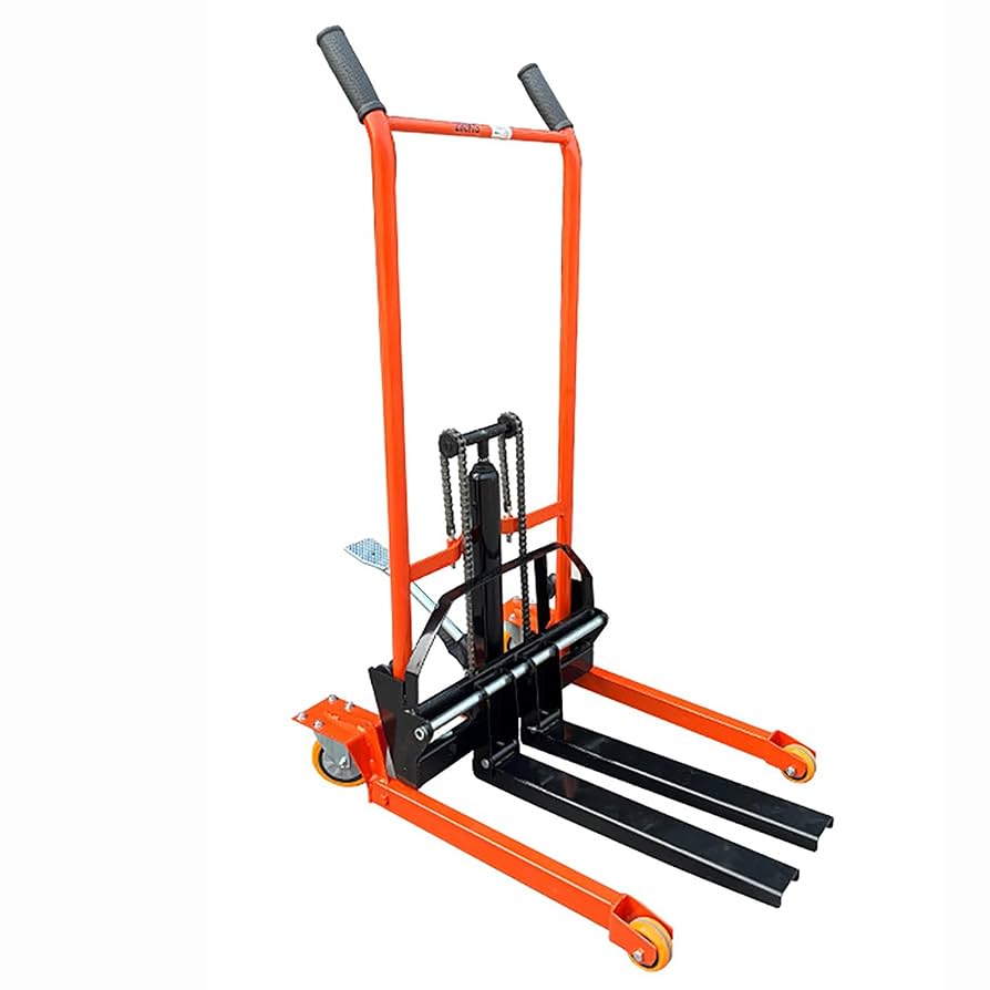 ハンドフォークリフト フォークリフト ※荷下ろしのご協力が必要な場合有り ハンドフォークリフト ハンドリフト 最大積載1.5t 低床 油圧手動