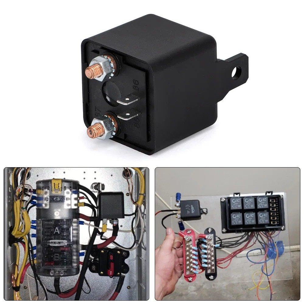 Interruptor De Relé De Carga Dividida De Alta Resistencia, 12V CC, 200 Amperios, Relé Continuo De 4 Pines, Coche, Camión, Barco, Marino piezas de repuesto