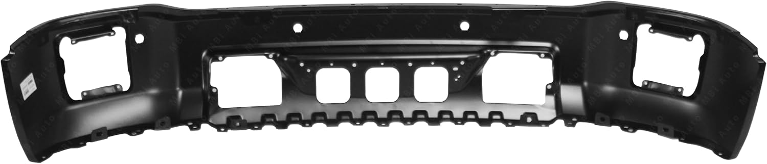 BUMPERS THAT DELIVER - Primered, Steel Front Bumper Face Bar Compatible with 2014 2015 GMC Sierra 1500 w/Park Assist & Fog 14 15, GM1002859