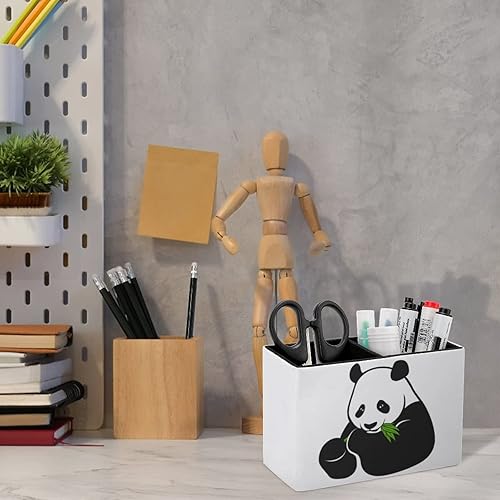 Miniatura 6 de Niapessel Portalápices para escritorio, lindo soporte para bolígrafo de comida de panda, organizador de bolígrafos de escritorio, organizador de
